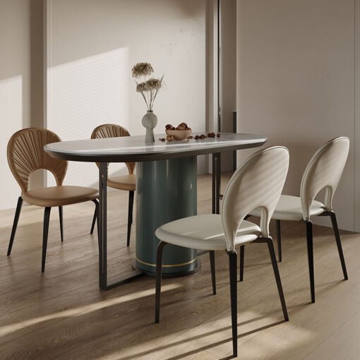 Sibyl Dining Table, Marble Top - Image 3