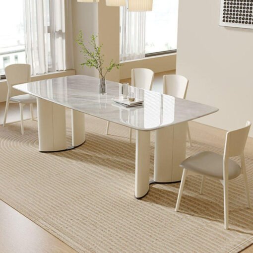 Trish Dining Table, Marble - Image 2