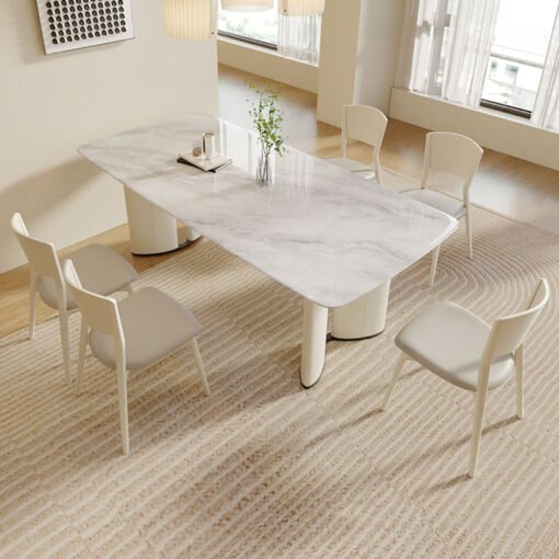 Trish Dining Table, Marble - Image 4