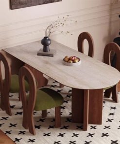 Frederica Dining Table, With Sintered Stone Top
