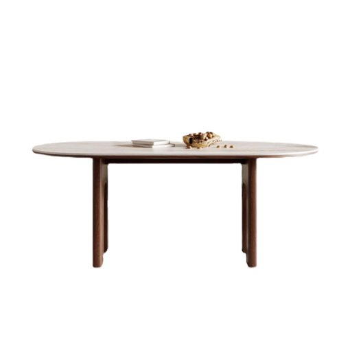 Stephanie Dining Table Set, Dark Oak & Cream - Image 5