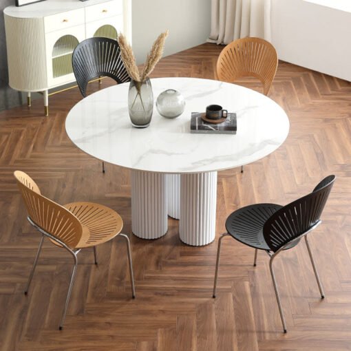 Madge Margaret Round Dining Table, Sintered Stone - Image 5