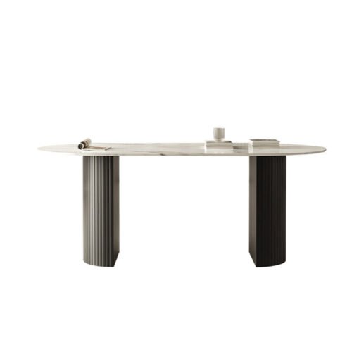 Dwight Dining Table, Black & White - Image 3