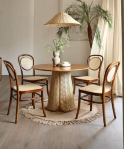 Maya Dining Table, Rattan