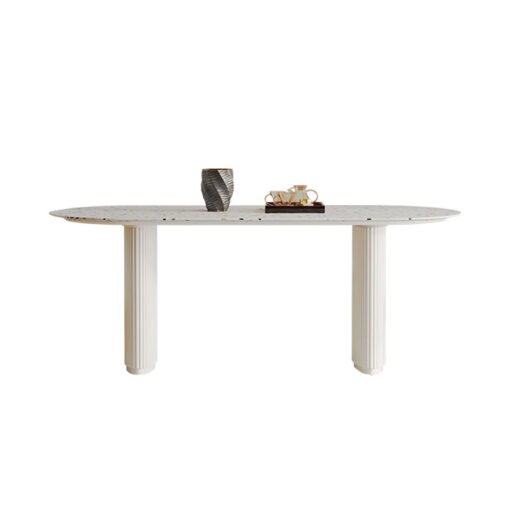 Humphry Dining Table, Terrazzo, White - Image 2