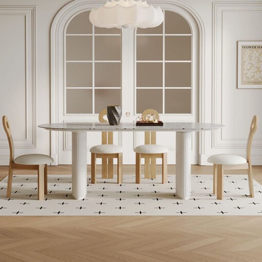 Humphry Dining Table, Terrazzo, White - Image 3