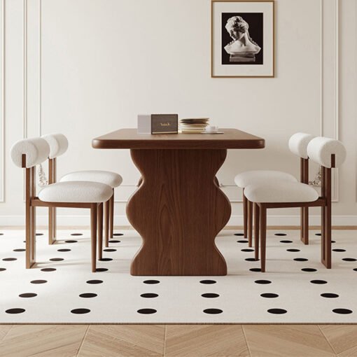 Gavin Dining Table, Walnut & Ash Wood - Image 3