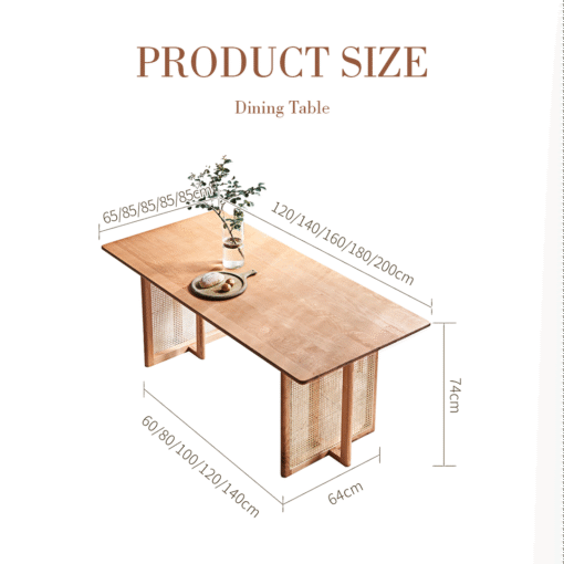 Leocadia Solid Wood Dining Table - Image 6