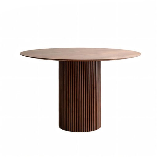 Ivar Round Dining Table, Dark Oak - Image 2