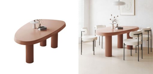Tammy Dining Table, Brown - Image 5