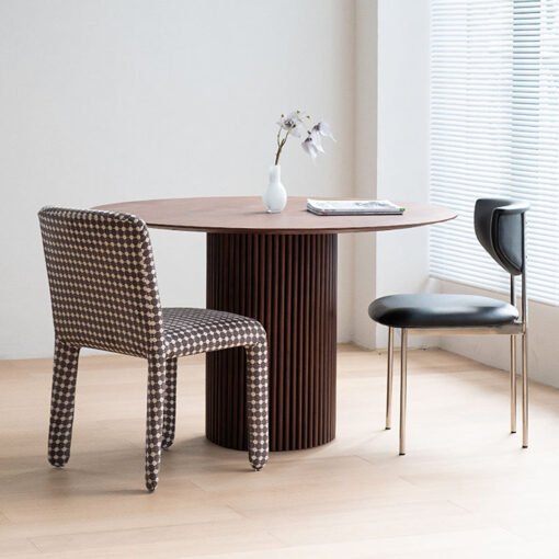 Ivar Round Dining Table, Dark Oak - Image 5