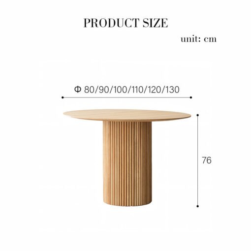 Ivar Round Dining Table, Wood - Image 6